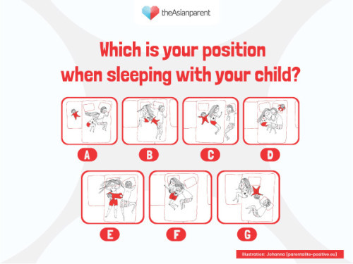 When sleeping with your child ...