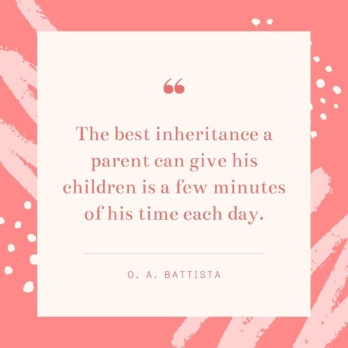 Quality time do matter with your child/children
